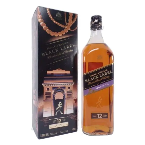 Johnnie Walker 12 Year Old Black Label DELHI Edition 1L